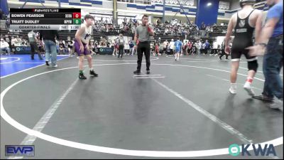 120 lbs Quarterfinal - Bowen Pearson, Scrap Yard Training vs Truitt Dudley, Mannford Pirate Youth Wrestling