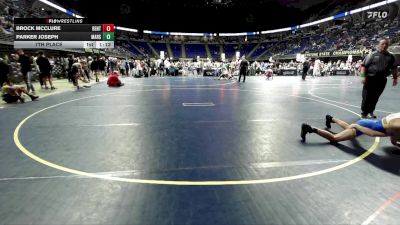 117 lbs 7th Place - Brock McClure, Bentworth vs Parker Joseph, Mars