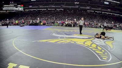 D1-120 lbs Champ. Round 1 - Ryan Totten, Detroit Catholic Central HS vs Cameron Leone, Warren Mott HS