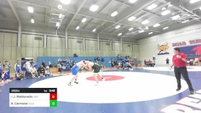 285 lbs Consi Of 8 #1 - Jacob Maldonado, Linden vs Alexander Carmona, Golden West