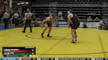 220 lbs Quarterfinal - Kaleb Wise, Halstead vs Logan Philbern, Hoisington