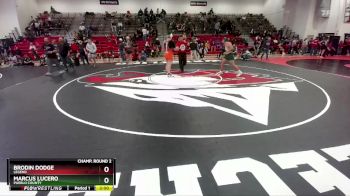 190 lbs Champ. Round 2 - Marcus Lucero, Pueblo County vs Brodin Dodge, Legend