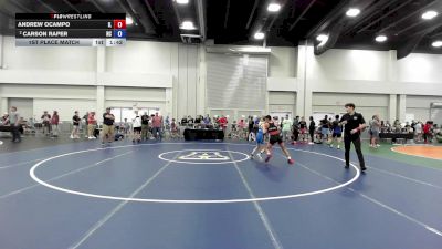 100 lbs 1st Place Match - Andrew Ocampo, IL vs Carson Raper, NC