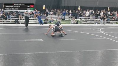 106 lbs Cons. Rd Of 16 - Bradley French, Heatwave Wrestling Club vs Josiah Zellers, Open Mats