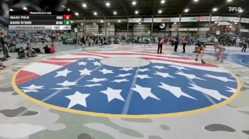 110 lbs 7th Place Match - Isaac Folk, Dakota Boyz Wrestling Club vs David Ryder, Magic City Wrestling Club