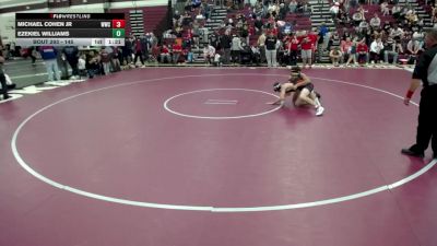 145 lbs Champ. Rd Of 16 - Ezekiel Williams vs Michael Cohen Jr, Wayzata Wrestling Club