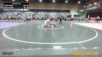 132 lbs Consi Of 8 #2 - Justin Giard, Gold Rush Wrestling Academy vs Elias Flores, California Grapplers