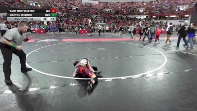 60 lbs Quarterfinal - Liam Hoffmaster, Dodgeville Mat Club vs Easton Werner, Askren Wrestling Academy