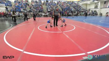 46 lbs Quarterfinal - Axel Swopes, Newkirk Takedown Club vs Everett Long, Tiger Trained Wrestling