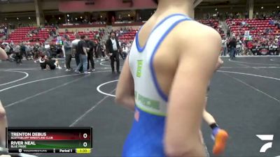 92 lbs Cons. Round 3 - River Neal, Blue Pride vs Trenton Debus, Scottsbluff Wrestling Club