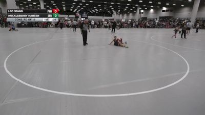 71 lbs Cons. Rd Of 16 - Huckleberry Hansen, Ubasa Wrestling Academy vs Leo Stang, Pursuit Wrestling Minnesota