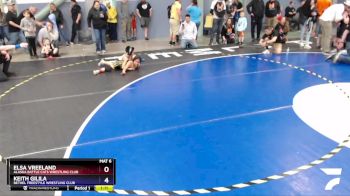 85 lbs X Bracket - Elsa Vreeland, Alaska Battle Cats Wrestling Club vs Keith Gilila, Bethel Freestyle Wrestling Club