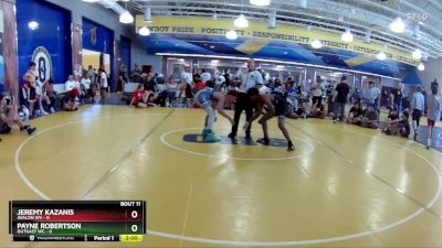 120 lbs Round 3 (8 Team) - Jeremy Kazanis, Avalon WV vs Payne Robertson, OutKast WC