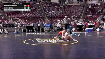 107 lbs Quarterfinal - Brayden Wenrich, Northampton vs Jacob Carr, Sun Valley