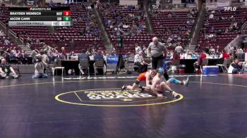 107 lbs Quarterfinal - Brayden Wenrich, Northampton vs Jacob Carr, Sun Valley