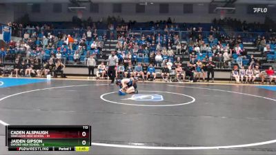 113 lbs Quarterfinals (8 Team) - Caden Alspaugh, Vancleave High School vs Jaiden Gipson, Oxford High School