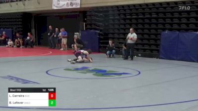 95 lbs Consi Of 8 #2 - Logan Carreira, Riverside, NJ vs Brogan Lefever, Oneonta, NY