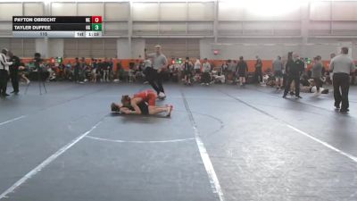 115 lbs Quarterfinals (8 Team) - Payton Obrecht, Warner Elite vs Tayler Duffee, Ohio Gold