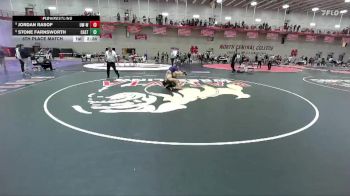 133 lbs 5th Place Match - Jordan Rasof, Wisconsin-Whitewater vs Stone Farnsworth, Castleton