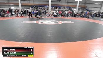 70 lbs Cons. Round 1 - Julian Guillen, Meridian Middle School vs McKay Banks, Challis Black Hearts