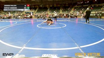 160 lbs Quarterfinal - Andrew Phillips, ISI Wrestling Club vs Shipley Simmons, Shelton Wrestling Academy