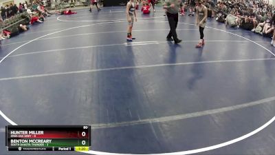 80 lbs Round 4 (6 Team) - Hunter Miller, Iowa USA Grey vs Benton McCreary, South Dakota Thunder