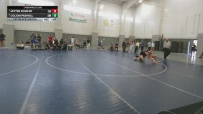 150 lbs 1st Place Match - Jaxten Bowler, Canyon View Ut vs Colton Peshell, Sanderson Wrestling Academy