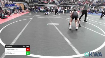 92 lbs Quarterfinal - Alex Fernandez, OKC Saints Wrestling vs Beckhem Fields, Cowboy Wrestling Club