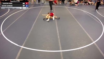 120 lbs Cons. Round 3 - Easton King, Guerrilla Wrestling Club vs Jacob Lehman, Scott West Panthers