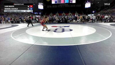 100 lbs Cons. Rd Of 32 - Liam Mauch, VA vs Manuel Cacoilo, CA