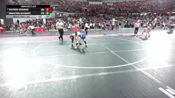 95 lbs Cons. Round 2 - Braxton Schmidt, Pec-Argyle Youth Wrestling vs Rayden Kramas, Askren Wrestling Academy
