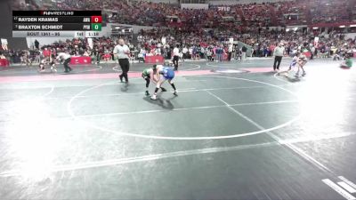 95 lbs Cons. Round 2 - Braxton Schmidt, Pec-Argyle Youth Wrestling vs Rayden Kramas, Askren Wrestling Academy