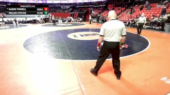 1A 215 lbs 3rd Place Match - Kaden Tidwell, Vandalia vs Keller Stocks, Mt. Zion