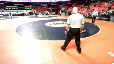 1A 215 lbs 3rd Place Match - Kaden Tidwell, Vandalia vs Keller Stocks, Mt. Zion