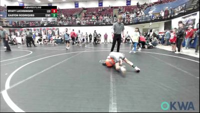 52 lbs Round Of 32 - Ryatt Luchsinger, Lexington Wrestling Club vs Easton Rodriques, D3 Wrestling Cluib