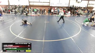 105 lbs Cons. Round 4 - McKayden Clark, JWC vs Judd Morby, Sanderson Wrestling Academy