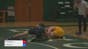 141 lbs Bret Minnick, Tiffin vs Rylen Campbell, Ashland