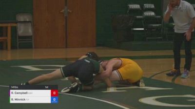 141 lbs Bret Minnick, Tiffin vs Rylen Campbell, Ashland