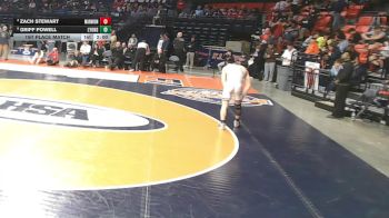 3A 138 lbs 1st Place Match - Griff Powell, LaGrange (Lyons) vs Zach Stewart, Aurora (Marmion Academy)