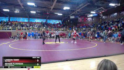 175 lbs Quarterfinal - Landon Terry, Tell City vs KEVAHN FLANAGAN, Civic Memorial