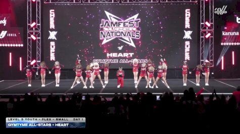 GymTyme All-Stars - Heart [2026 L3 Youth - Flex - Small DAY 1] 2026 JAMfest Cheer Super Nationals