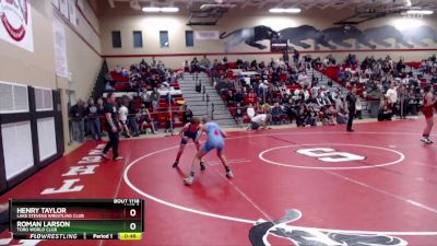 96 lbs Cons. Round 2 - Roman Larson, Toro World Club vs Henry Taylor, Lake Stevens Wrestling Club