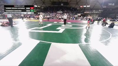 Boys 1B/2B 106 3rd Place Match - Dominic Deleon Castaneda, Granger vs Dominick Sanchez, Forks