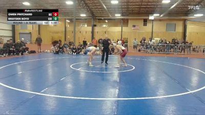 125 lbs Round 1 (6 Team) - Owen Pritchard, North Idaho College vs Brayden Boyd, Corban University