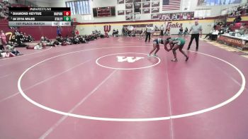 140 lbs 1st Place Match - Ja`Ziya Miles, STALEY vs Diamond Keytue, OAK PARK