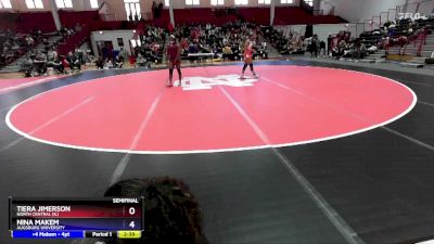 155 lbs Semifinal - Tiera Jimerson, North Central (IL) vs Nina Makem, Augsburg University