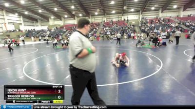 80 lbs Champ. Round 1 - Nixon Hunt, Bonneville Wrestling Club vs Trigger Redmon, Bridger Valley Bruins Wrestlin