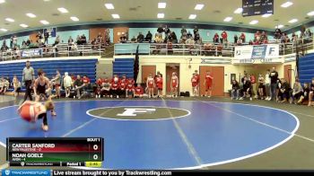 80 lbs Semis (4 Team) - Carter Sanford, New Palestine vs Noah Goelz, Avon