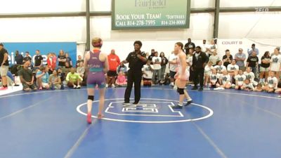 53 lbs Rr Rnd 7 - Chloe Medlock, Okie Girls - W vs Kaura Coles, Michigan Wrestling Academy - W