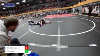 102 lbs Quarterfinal - Lulu Tahdooahnippah, Elgin Wrestling vs Bailie Thompson, Little Axe Takedown Club